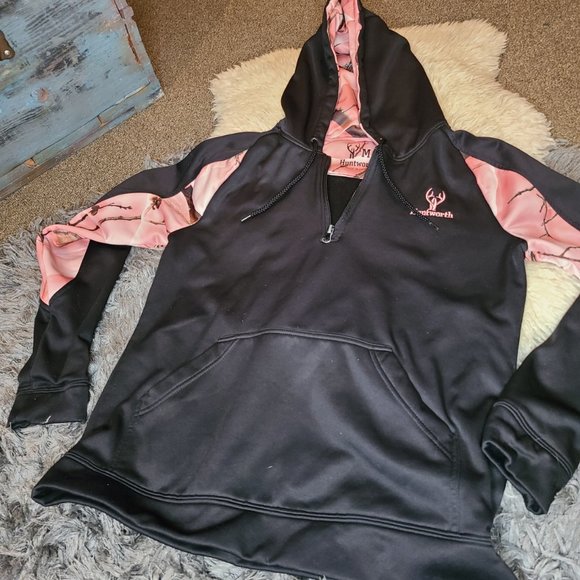 Pink Huntworth Camo Hoodie - Picture 1 of 5